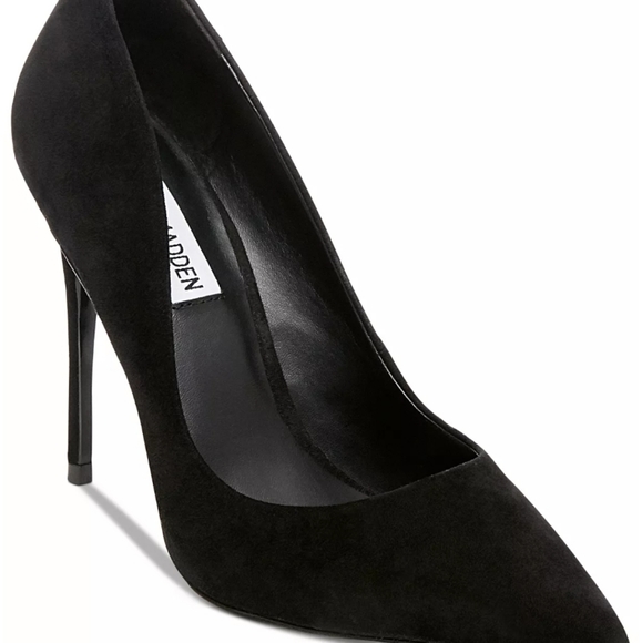 Steve Madden Daisie Pumps Suede Black -11 - Picture 6 of 9